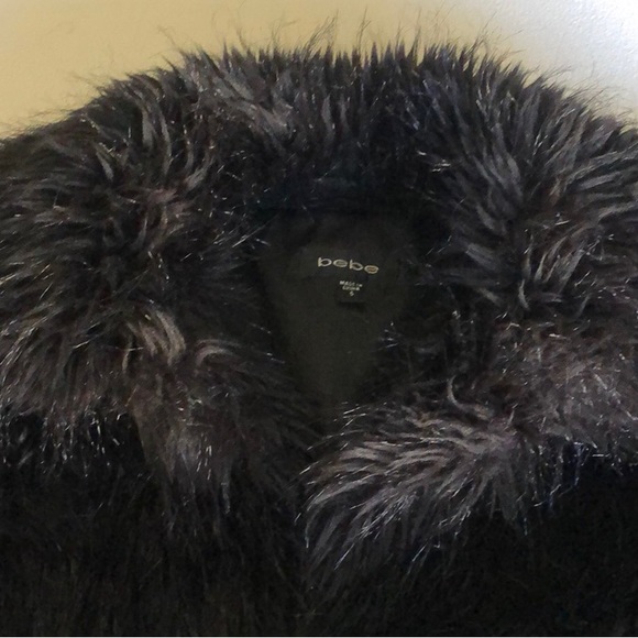 bebe faux fur  crop jacket - Picture 11 of 11
